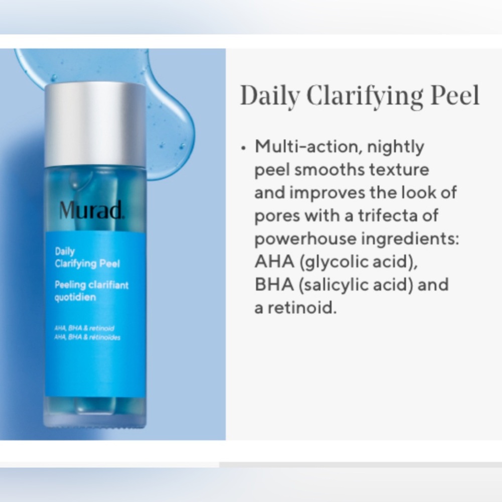 NIB Murad Daily Clarifying Peel AHA, BHA & Retinoid 3.2 Floz